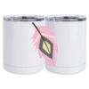 10 oz. White Stainless Steel Short Tumbler Thumbnail