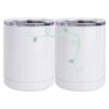 10 oz. White Stainless Steel Short Tumbler Thumbnail