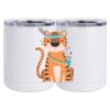 10 oz. White Stainless Steel Short Tumbler Thumbnail