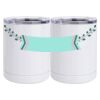 10 oz. White Stainless Steel Short Tumbler Thumbnail