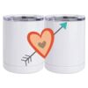 10 oz. White Stainless Steel Short Tumbler Thumbnail