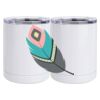 10 oz. White Stainless Steel Short Tumbler Thumbnail