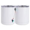 10 oz. White Stainless Steel Short Tumbler Thumbnail