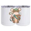 10 oz. White Stainless Steel Short Tumbler Thumbnail