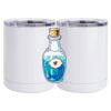 10 oz. White Stainless Steel Short Tumbler Thumbnail