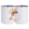 10 oz. White Stainless Steel Short Tumbler Thumbnail