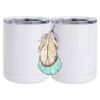 10 oz. White Stainless Steel Short Tumbler Thumbnail