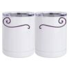 10 oz. White Stainless Steel Short Tumbler Thumbnail