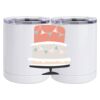 10 oz. White Stainless Steel Short Tumbler Thumbnail