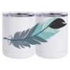 10 oz. White Stainless Steel Short Tumbler Thumbnail