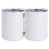 10 oz. White Stainless Steel Short Tumbler Thumbnail