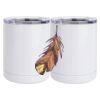 10 oz. White Stainless Steel Short Tumbler Thumbnail