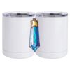 10 oz. White Stainless Steel Short Tumbler Thumbnail
