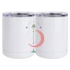 10 oz. White Stainless Steel Short Tumbler Thumbnail