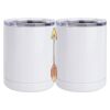 10 oz. White Stainless Steel Short Tumbler Thumbnail