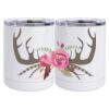 10 oz. White Stainless Steel Short Tumbler Thumbnail
