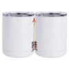 10 oz. White Stainless Steel Short Tumbler Thumbnail