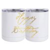 10 oz. White Stainless Steel Short Tumbler Thumbnail