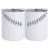 10 oz. White Stainless Steel Short Tumbler Thumbnail