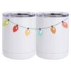 10 oz. White Stainless Steel Short Tumbler Thumbnail