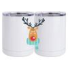 10 oz. White Stainless Steel Short Tumbler Thumbnail