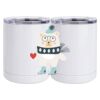 10 oz. White Stainless Steel Short Tumbler Thumbnail