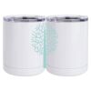 10 oz. White Stainless Steel Short Tumbler Thumbnail