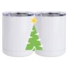 10 oz. White Stainless Steel Short Tumbler Thumbnail