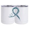 10 oz. White Stainless Steel Short Tumbler Thumbnail