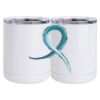 10 oz. White Stainless Steel Short Tumbler Thumbnail