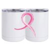 10 oz. White Stainless Steel Short Tumbler Thumbnail