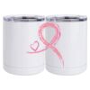 10 oz. White Stainless Steel Short Tumbler Thumbnail