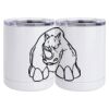 10 oz. White Stainless Steel Short Tumbler Thumbnail