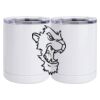 10 oz. White Stainless Steel Short Tumbler Thumbnail