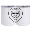 10 oz. White Stainless Steel Short Tumbler Thumbnail