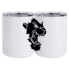 10 oz. White Stainless Steel Short Tumbler Thumbnail