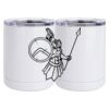 10 oz. White Stainless Steel Short Tumbler Thumbnail