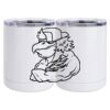 10 oz. White Stainless Steel Short Tumbler Thumbnail