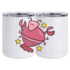 10 oz. White Stainless Steel Short Tumbler Thumbnail