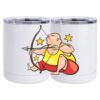10 oz. White Stainless Steel Short Tumbler Thumbnail