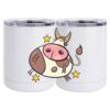 10 oz. White Stainless Steel Short Tumbler Thumbnail