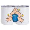 10 oz. White Stainless Steel Short Tumbler Thumbnail
