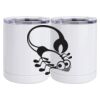 10 oz. White Stainless Steel Short Tumbler Thumbnail