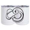 10 oz. White Stainless Steel Short Tumbler Thumbnail