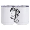 10 oz. White Stainless Steel Short Tumbler Thumbnail