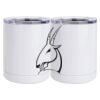 10 oz. White Stainless Steel Short Tumbler Thumbnail