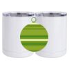10 oz. White Stainless Steel Short Tumbler Thumbnail