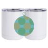 10 oz. White Stainless Steel Short Tumbler Thumbnail