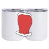 10 oz. White Stainless Steel Short Tumbler Thumbnail
