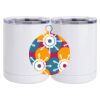 10 oz. White Stainless Steel Short Tumbler Thumbnail